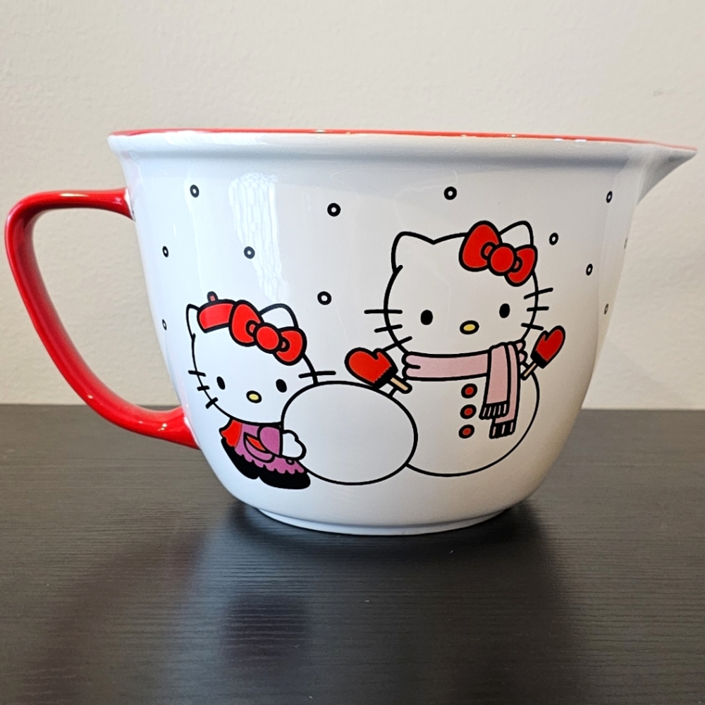 🎄 Hello Kitty Holiday Snowman Mixing Bowl NTW ⛄️